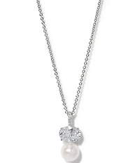 Nadri Nat Beauty Pearl Short Pendant Necklace