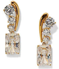 Nadri Phenom Emerald Cut Drop Earrings