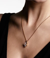 Nadri Phenom Emerald Cut Short Pendant Necklace