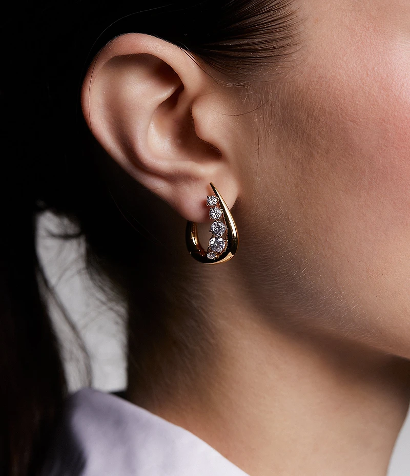 Nadri Phenom Huggie Hoop Earrings