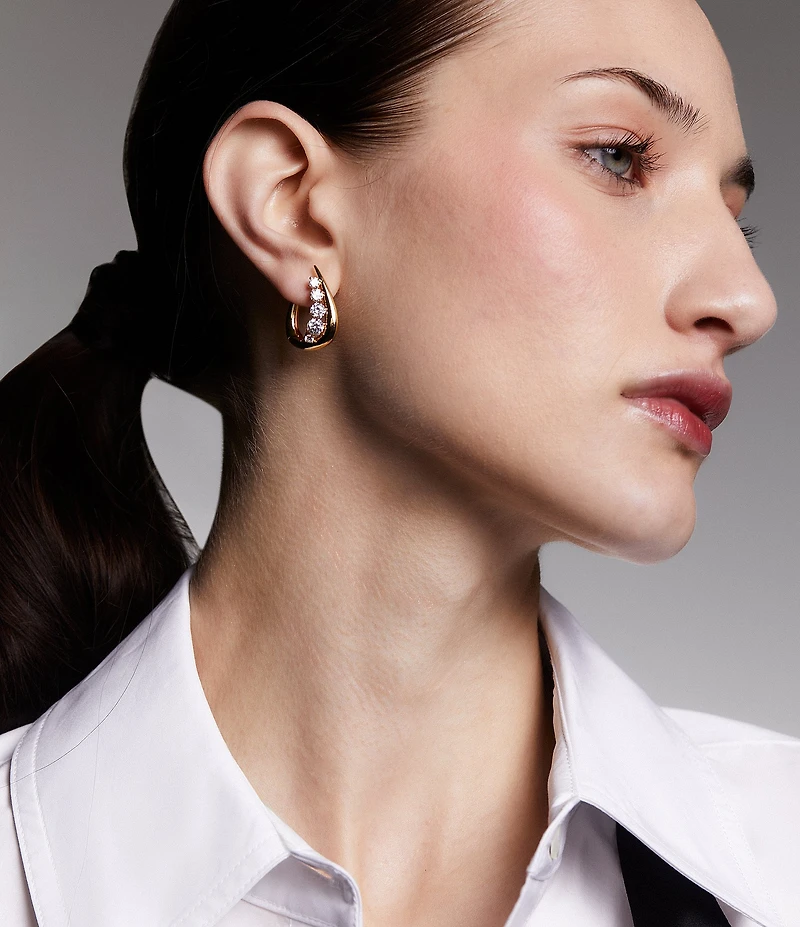 Nadri Phenom Huggie Hoop Earrings