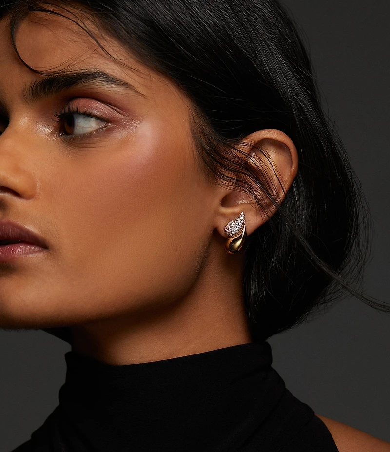 Nadri Pisa Double Teardrop Drop Earrings