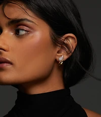 Nadri Pisa Double Teardrop Drop Earrings