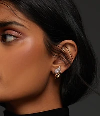 Nadri Pisa Double Teardrop Drop Earrings