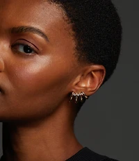 Nadri Pisa Multi Hoop Ear Climber Earrings