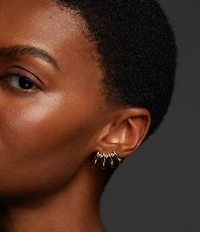 Nadri Pisa Multi Hoop Ear Climber Earrings
