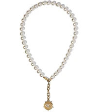 Nadri Poppy Evil Eye Pearl Y Necklace