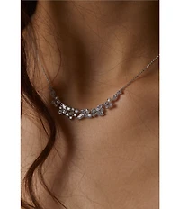 Nadri Ravish Laurel Freshwater Pearl CZ Frontal Necklace