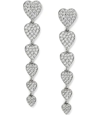 Nadri Real Love Linear Earrings