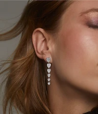 Nadri Real Love Linear Earrings