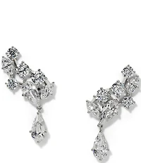 Nadri Riviera Rhinestone Cluster Drop Earrings