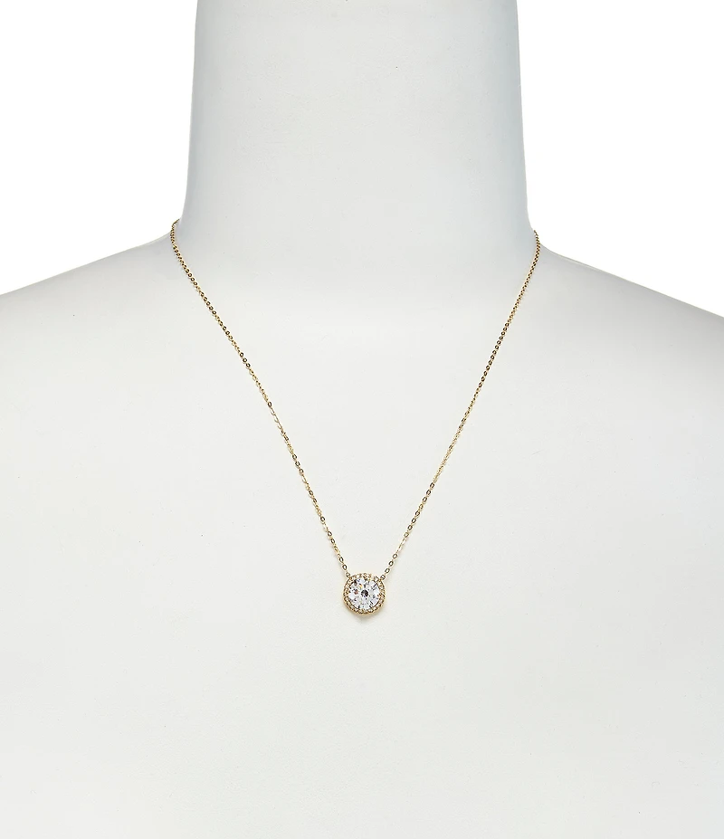 Nadri Round Cubic Zirconia Pendant Necklace