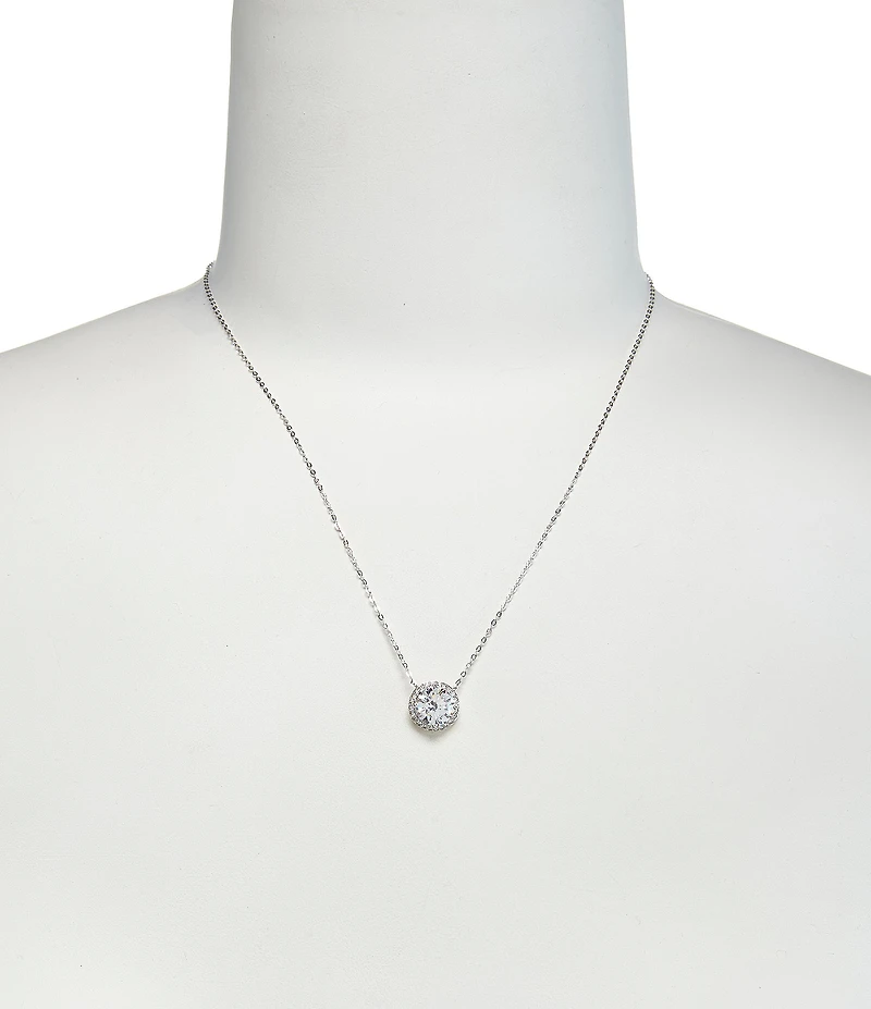Nadri Round Cubic Zirconia Pendant Necklace