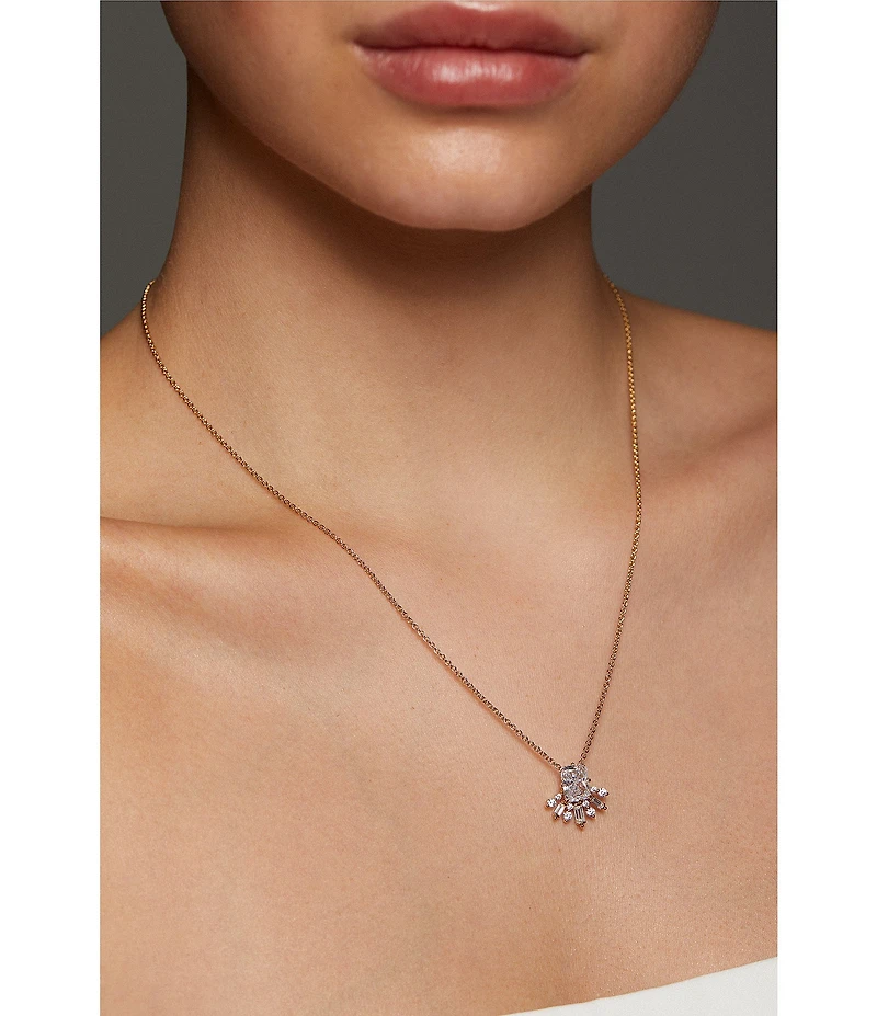 Nadri Stellar Half Halo Short Pendant Necklace