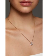 Nadri Stellar Half Halo Short Pendant Necklace