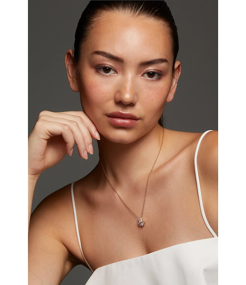 Nadri Stellar Half Halo Short Pendant Necklace