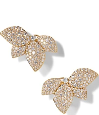 Nadri Starlet Leaf Statement Drop Earrings