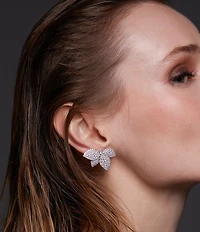 Nadri Starlet Leaf Statement Drop Earrings