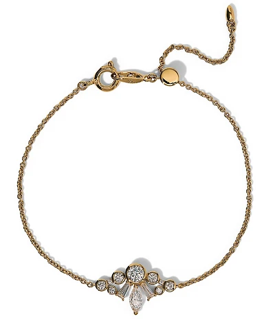 Nadri Under The Sea Crown Crystal Bracelet