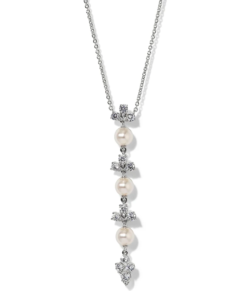 Nadri Venus Multi Pearl Y-Necklace