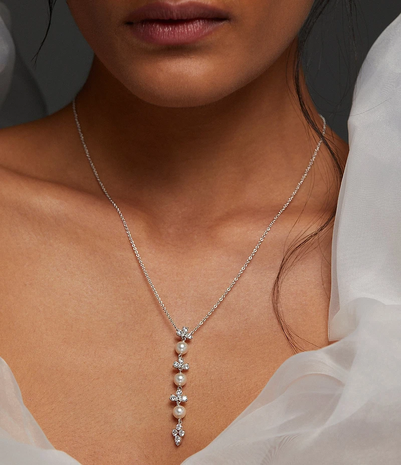 Nadri Venus Multi Pearl Y-Necklace