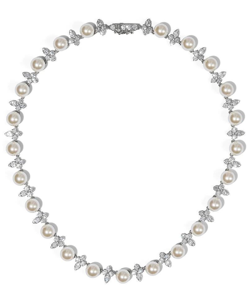 Nadri Venus Pearl Cluster Collar Necklace