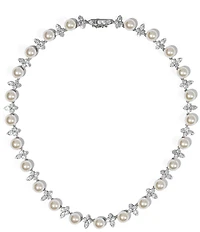 Nadri Venus Pearl Cluster Collar Necklace