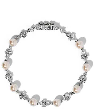 Nadri Venus Pearl Line Bracelet