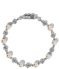 Nadri Venus Pearl Line Bracelet