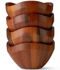 Nambe Billow Individual Salad Bowls, Set of 4