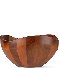 Nambe Billow Salad Bowl with Servers