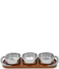 Nambe Braid Condiment Trio