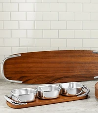 Nambe Braid Condiment Trio