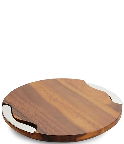Nambe Cheese Block With Knife and Spreader