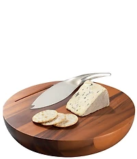 Nambe Harmony Cheese Board With Knife