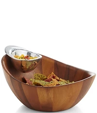 Nambe Harmony Chip & Dip Server Bowl