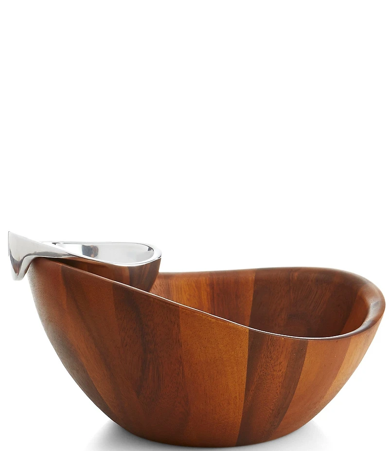 Nambe Harmony Chip & Dip Server Bowl