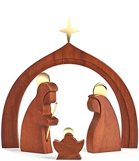 Nambe Holiday 11-Piece Wooden Nativity Set
