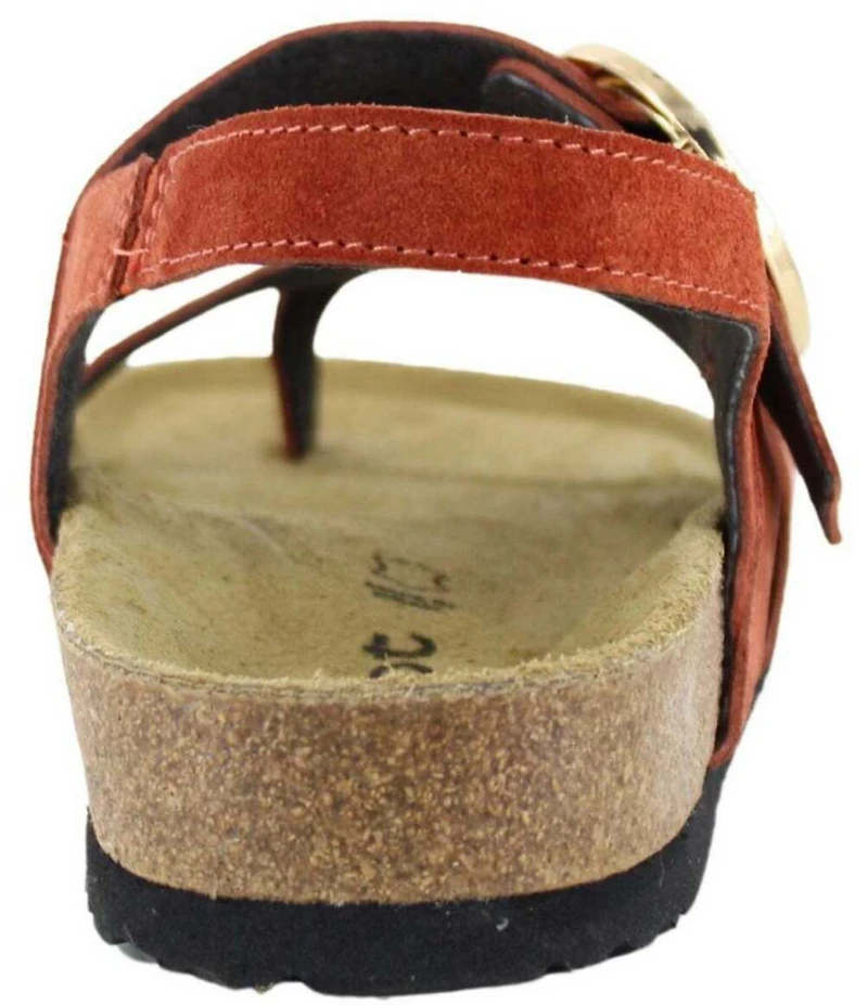 Naot Baltimore Suede Buckled Thong Slingback Sandals