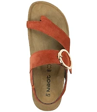 Naot Baltimore Suede Buckled Thong Slingback Sandals