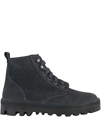 Naot Canoe Suede Lace Up Ankle Combat Booties