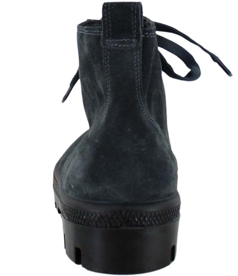 Naot Canoe Suede Lace Up Ankle Combat Booties