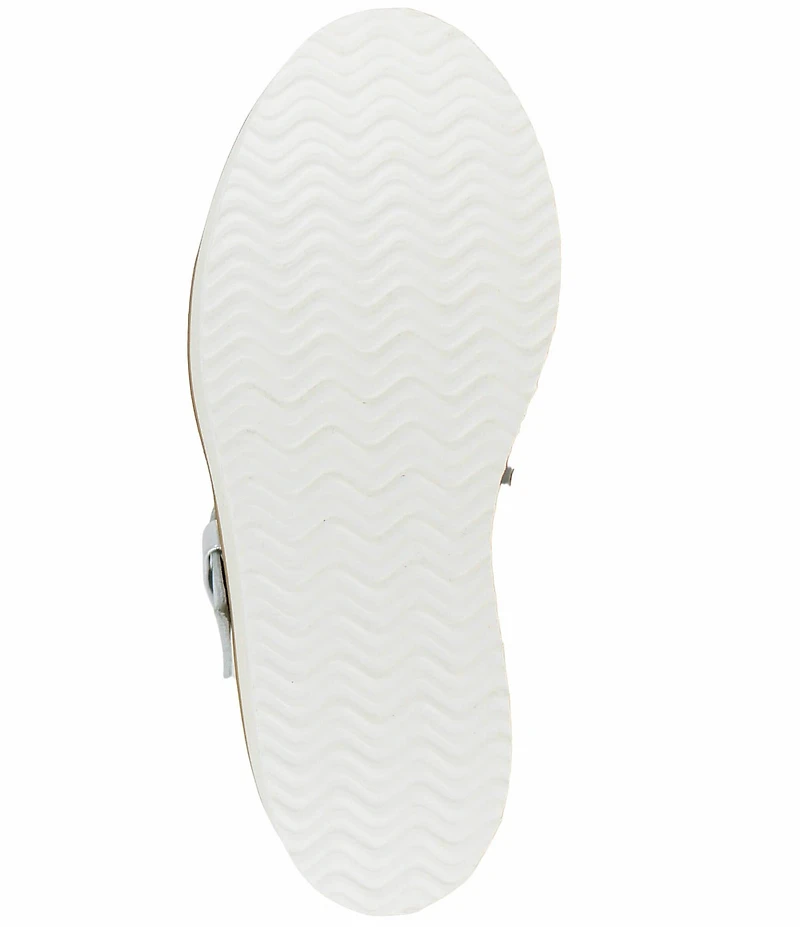 Naot Crepe Leather Platform Wedge Sandals
