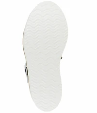 Naot Crepe Leather Platform Wedge Sandals