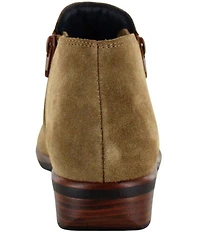 Naot Helm Suede Ankle Booties
