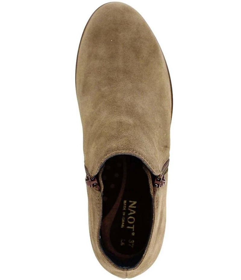 Naot Helm Suede Ankle Booties