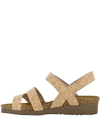 Naot Kayla Cork Banded Wedge Sandals
