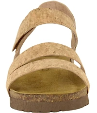 Naot Kayla Cork Banded Wedge Sandals