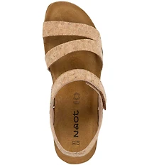 Naot Kayla Cork Banded Wedge Sandals