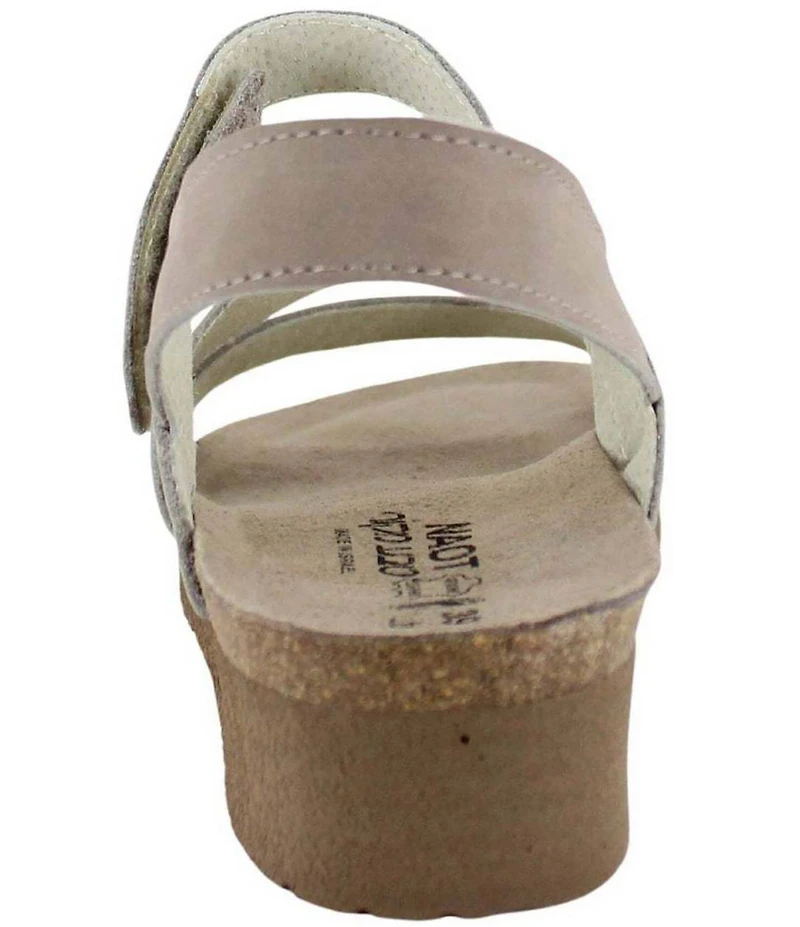 Naot Kayla Nubuck Suede Banded Wedge Sandals
